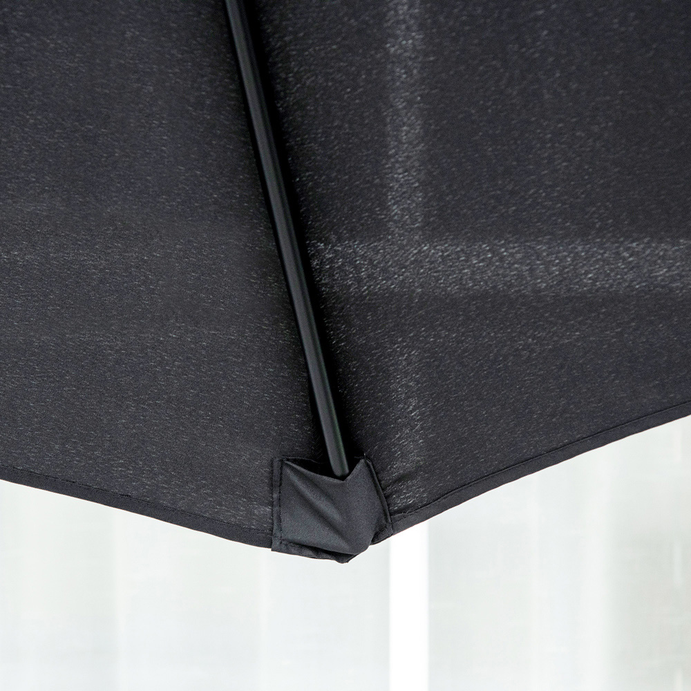 Outsunny Black Crank and Tilt Parasol 3m Image 3