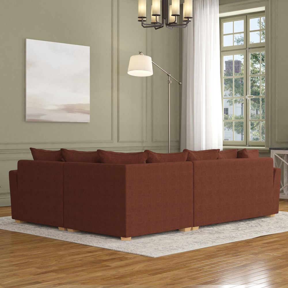 Wendleberry 3 Seater Venice Brick Scatter Back Right Hand Corner Sofa Image 6