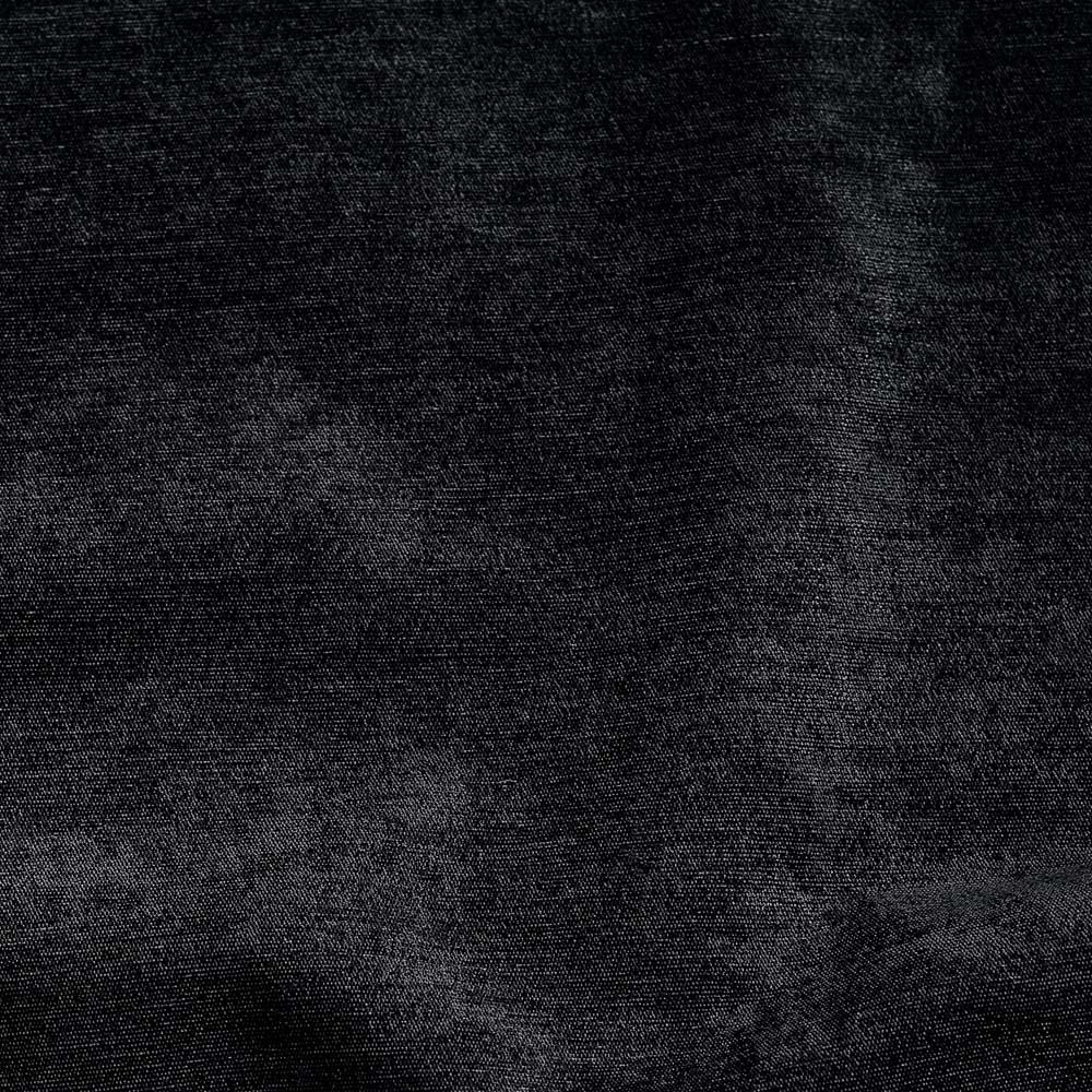 Alan Symonds Black Chenille Blackout Pencil Pleat Curtains 168cm x 183cm Image 5