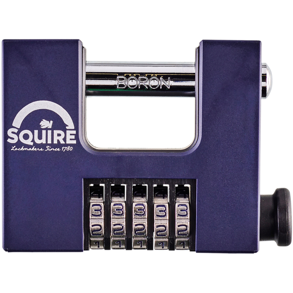 Squire Steel Shackle 5 Wheel Combination Block Lock 85mm Image 3