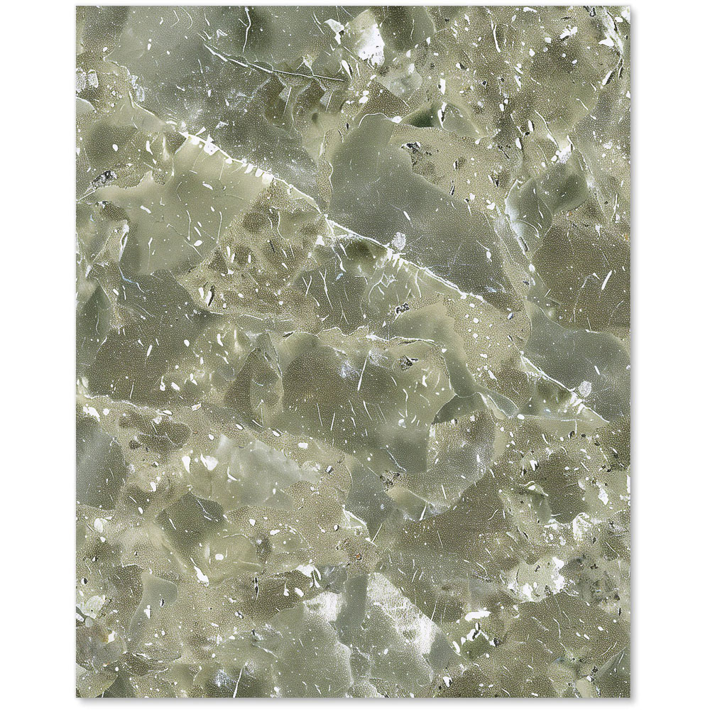 Warren Reed Designer Sage Green Quartz Effect Glass Kitchen Splashback 75 x 60cm Image 2