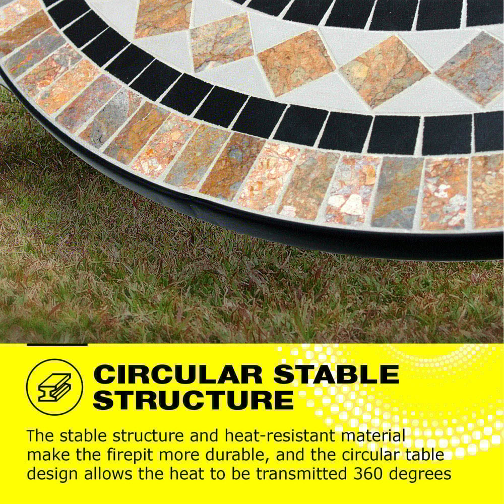 Centurion Supports Fireology Beluga Marble Effect 4 in 1 Fire Pit Image 6