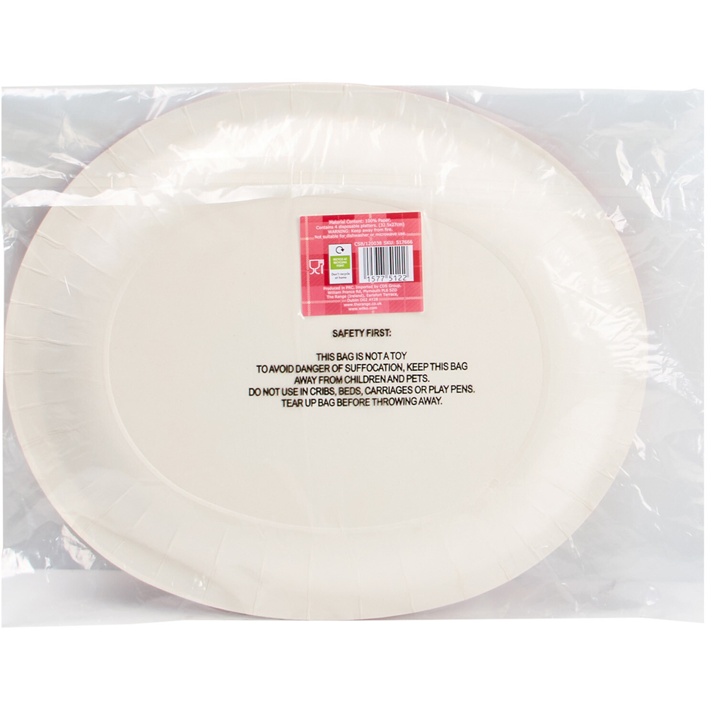 Pack of 4 Christmas Teddy Platters Image 5