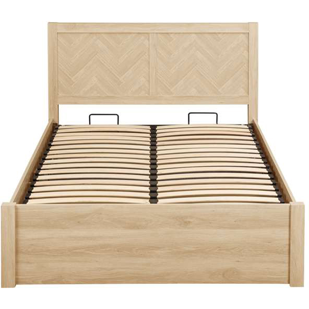 Birlea Herringford King Size Oak Ottoman Bed Image 3