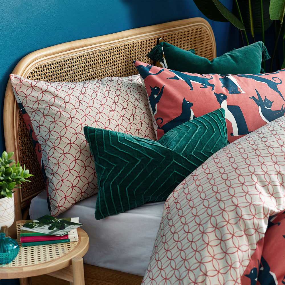 furn. Kitta King Size Pink Watermelon Duvet Set Image 3