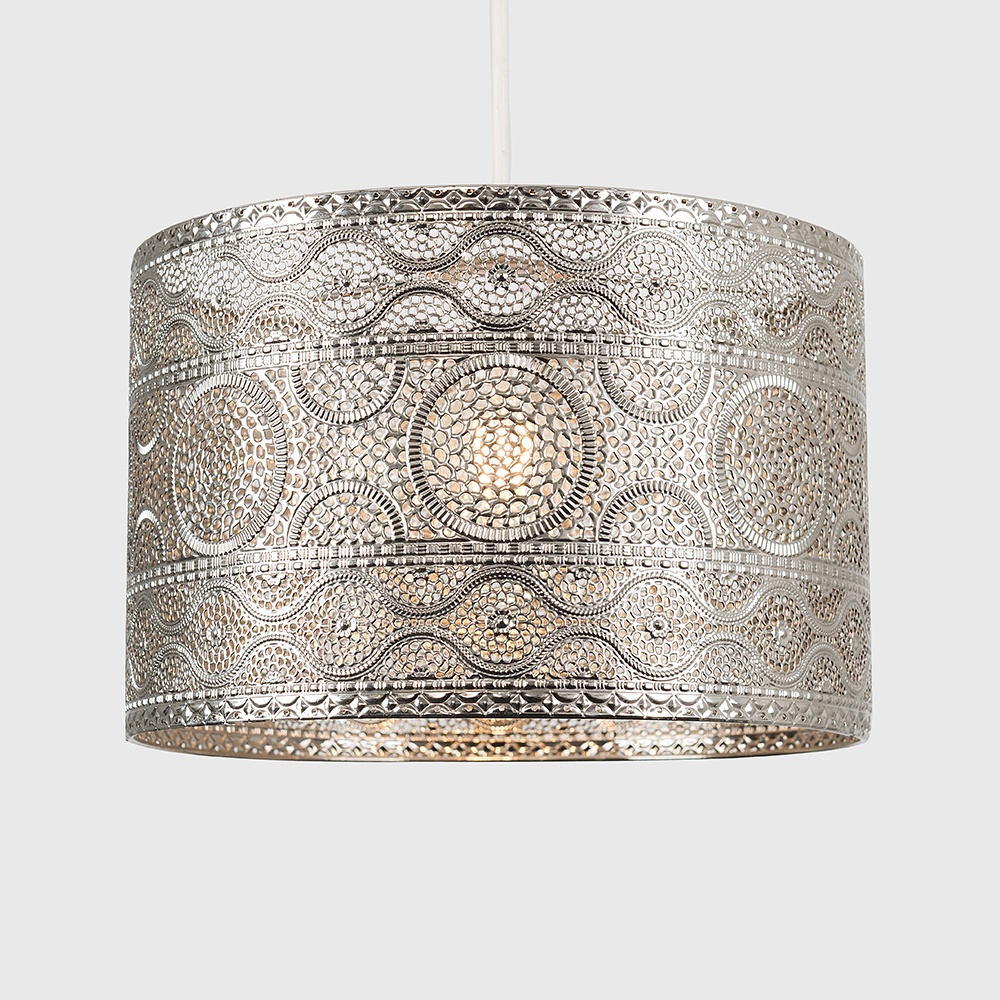 ValueLights Casablanca Chrome Moroccan Style Pendant Shade Image 6