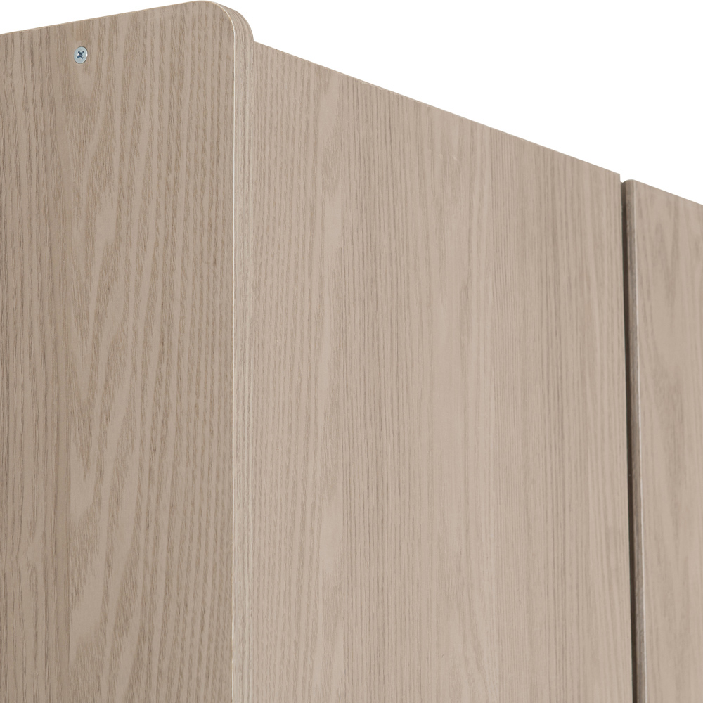 Seconique Paris 3 Door Smoked Ash Effect Mirror Wardrobe Image 8