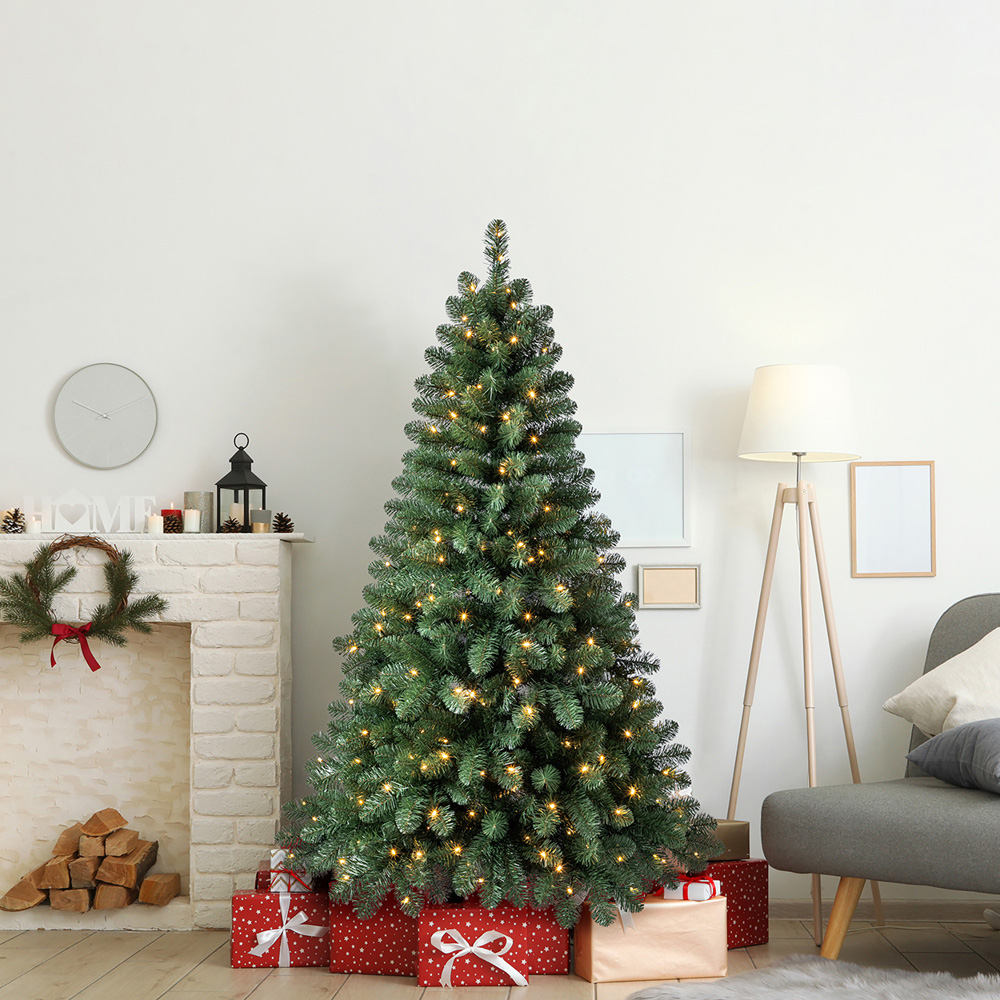 Evergreen Classics Oxford Pine Pre Lit Artificial Christmas Tree 6ft Image 9