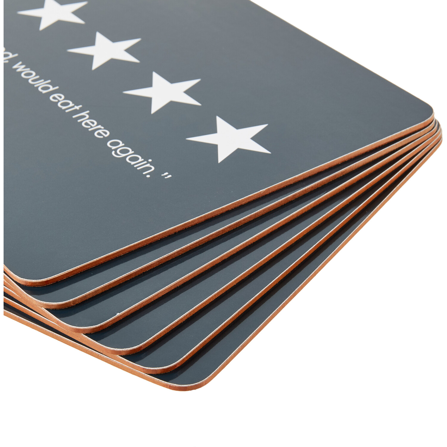 Pack of 6 5 Star Placemats - Navy Image 3