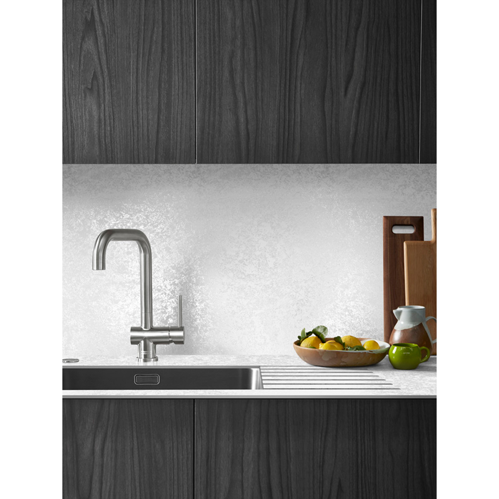 Zenith Blanc Cristal Laminate Kitchen Breakfast Bar 3000 x 950 x 12.5mm Image 2