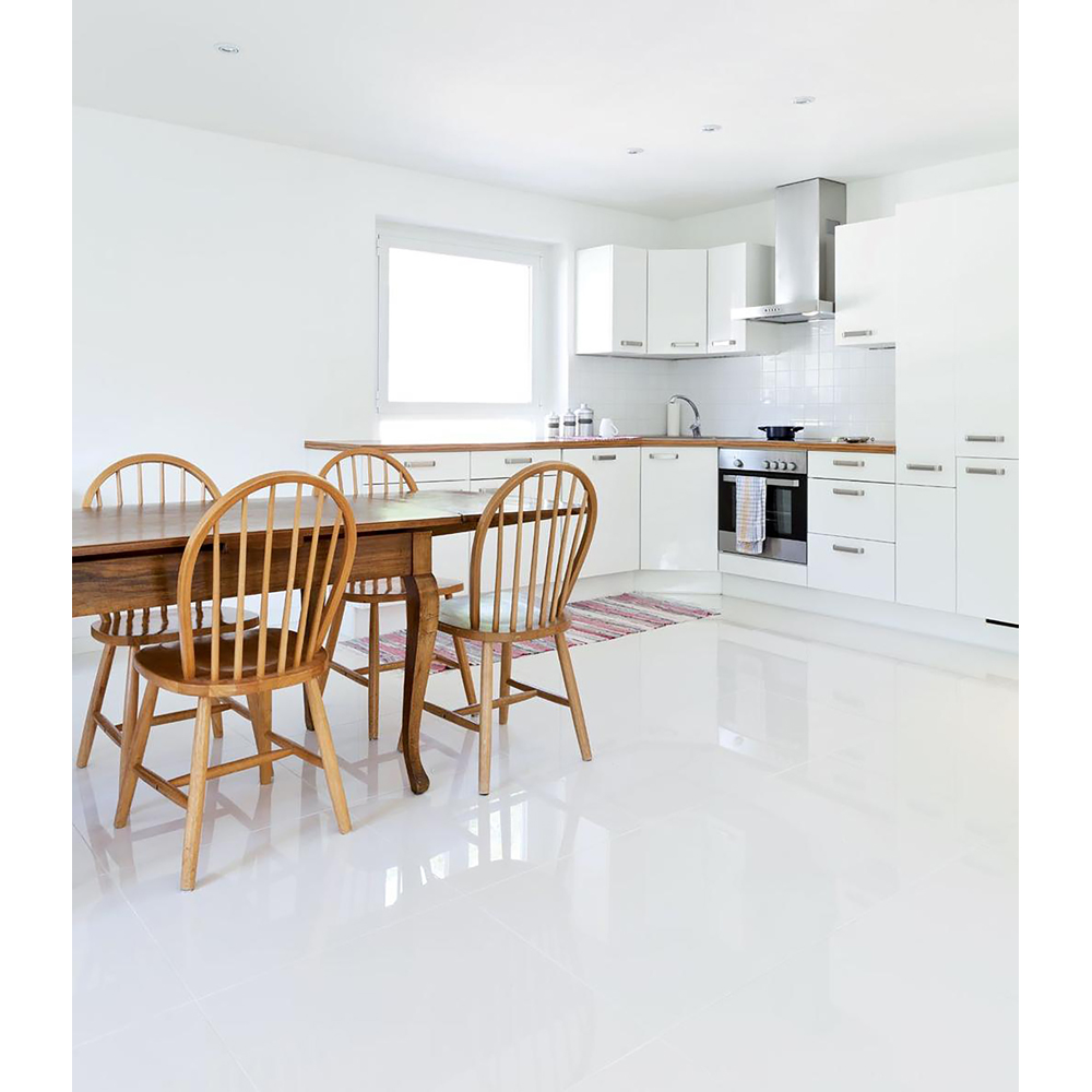 Top Ceramics The Whitest of Whites High Gloss Porcelain Wall Tile 600 x 600mm Image 5
