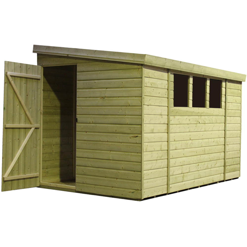 Empire Sheds 3000 10 x 4ft Tongue and Groove Wooden Pent Garden Shed Image 2