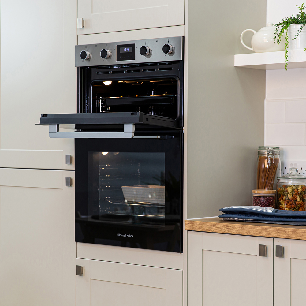Russell Hobbs RH89DEO2002SS/02 Stainless Steel 110L Built-In 89cm High Double Oven Image 2