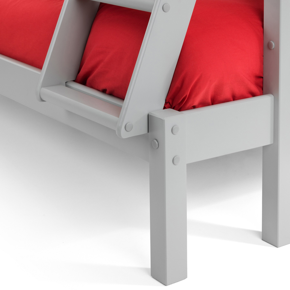 Julian Bowen Merlin Dove Grey Sleeper Bunk Bed Image 5