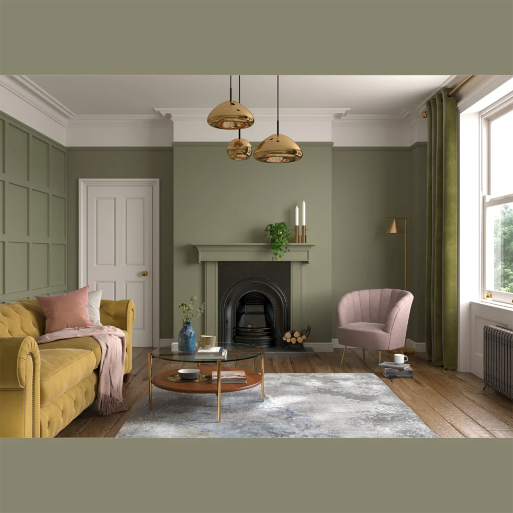 Dulux Heritage Walls and Ceilings DH Drab Velvet Matt Emulsion Paint 5L Image 4
