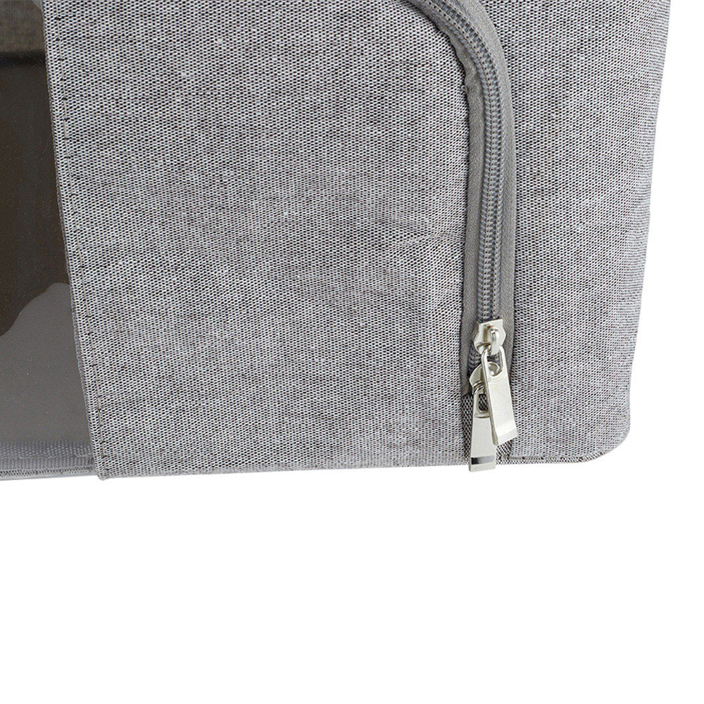 Living and Home Metal Frame Fabric Clothes Storage Box 100L Image 5