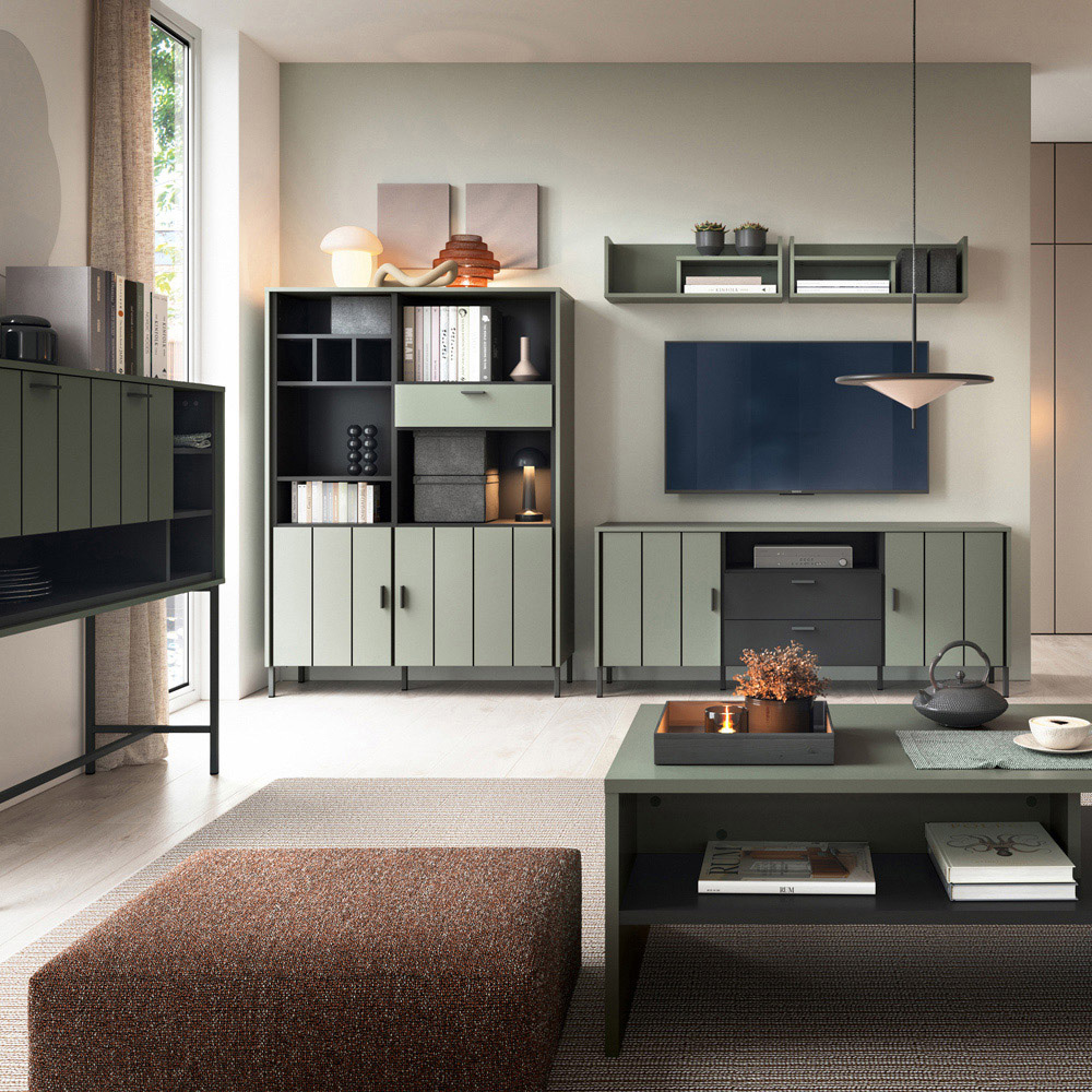 Furniture To Go Arundel 2 Door 2 Drawer Green TV Cabinet Image 4