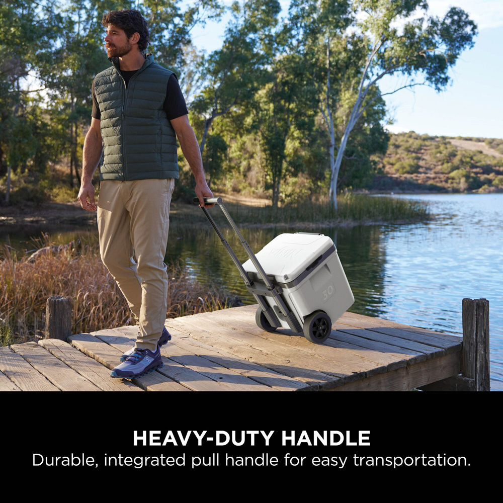 Ninja FrostVault Cloud White Wheeled Cooler with Dry Zone 30QT 28L Image 9