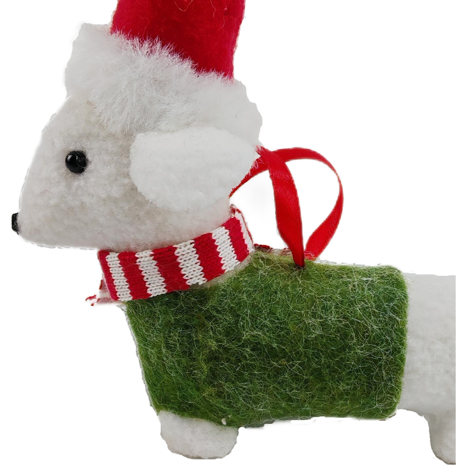 Hanging Christmas Dog Decoration Multicolour Image 6