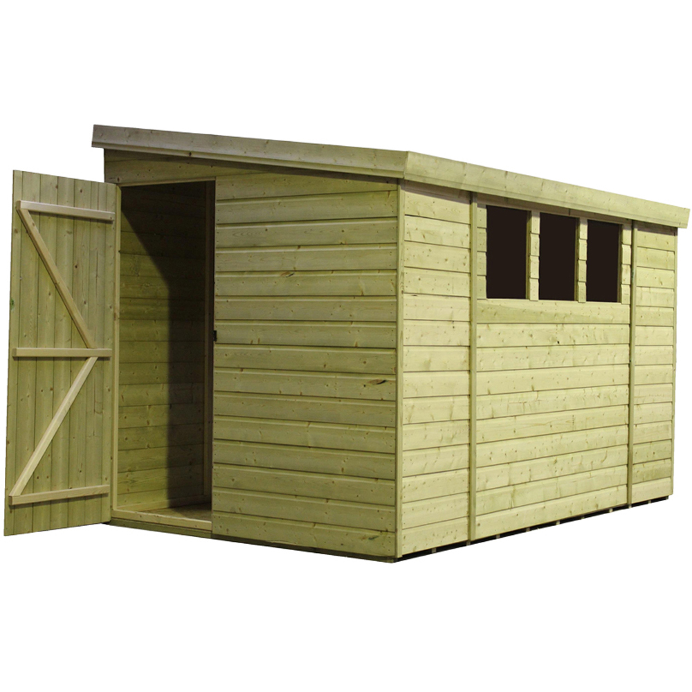 Empire Sheds 3000 10 x 5ft Tongue and Groove Wooden Pent Garden Shed Image 2