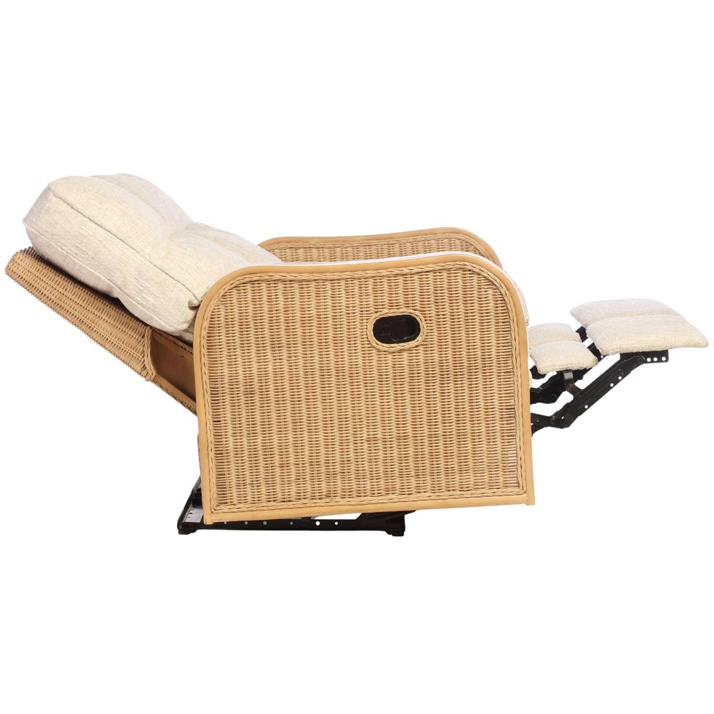 Desser Furniture Paris 2 Seater Cotton Cream Recliner Sofa Image 6