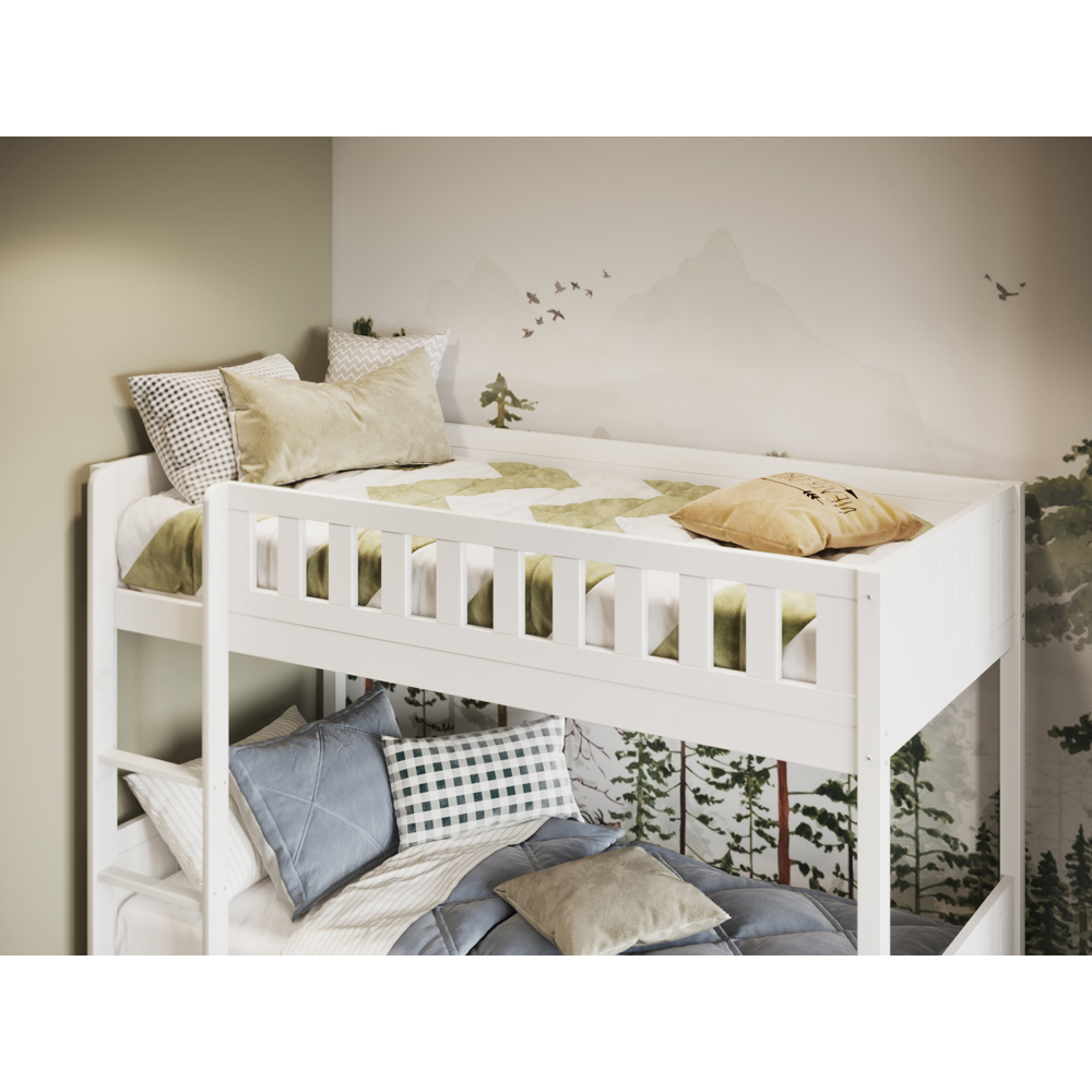 Flair Bea 2 Sleeper White Bunk Bed with Trundle Image 2