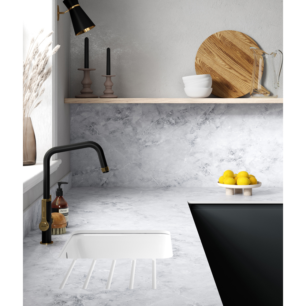 Zenith Marmo Treviso Laminate Kitchen Breakfast Bar 3000 x 950 x 12.5mm Image 7
