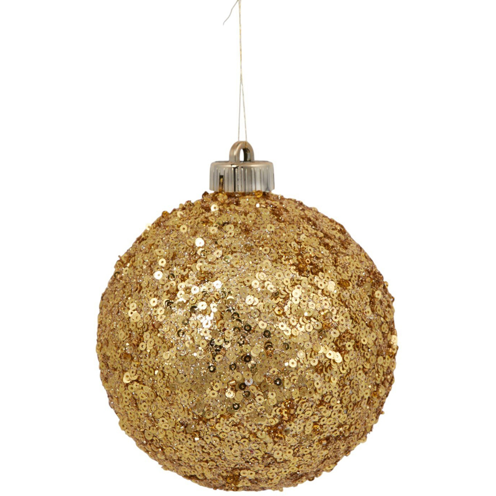 Pack of 6 Sleigh Bells Ring Baubles Red Image 5