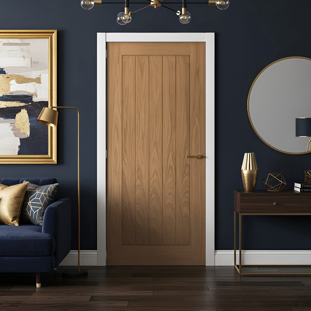 Farley Oak Veneer Fully Finished Internal Cottage Door 2040 x 826 x 40mm Image 5