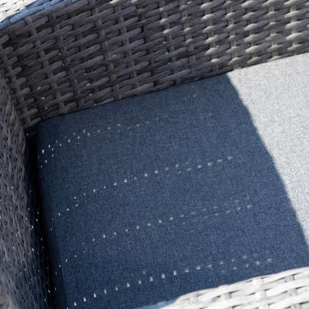 Artemis Home Covea 4 Seater Dark Grey Rattan Lounge Set with Cushion Image 4