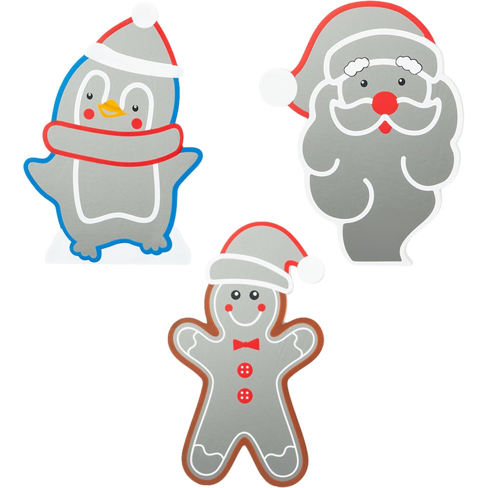 Christmas Characters LED Infinity Sign Multicolour Image 1