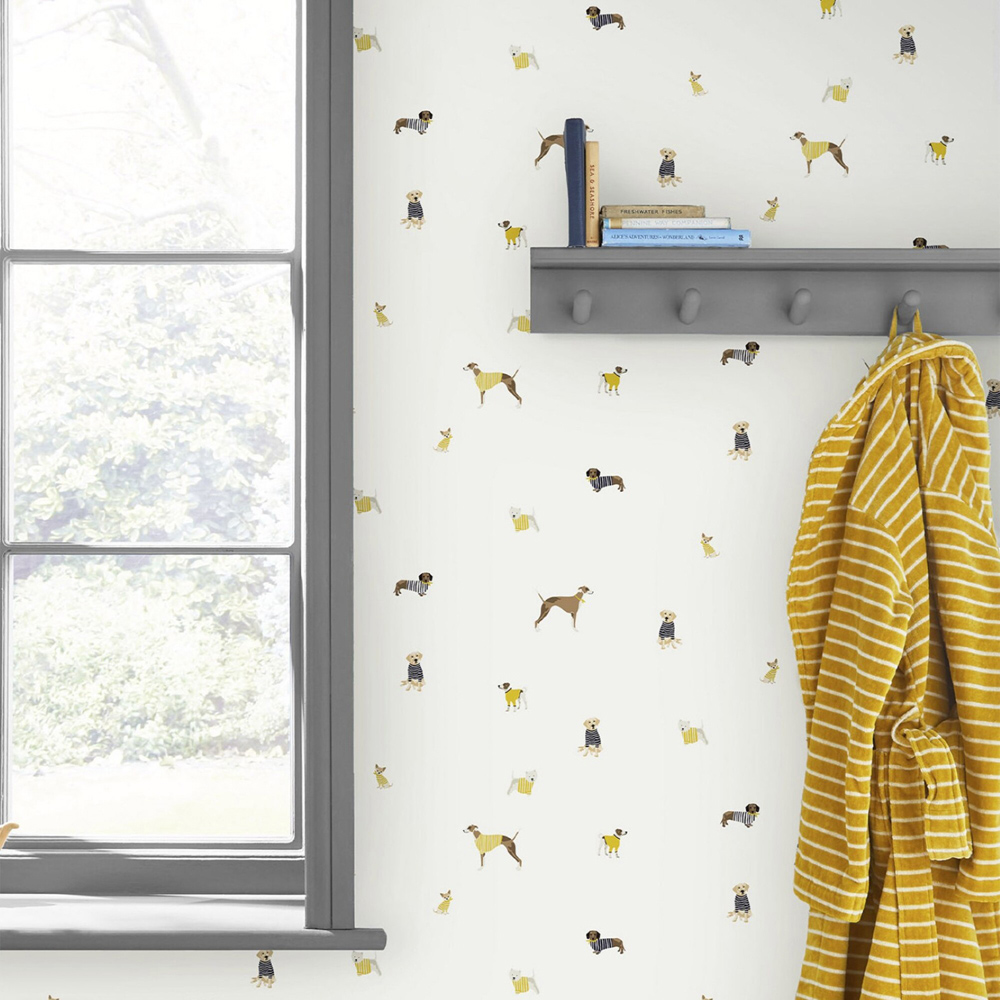 Joules Harbour Dogs Cream Wallpaper Image 3