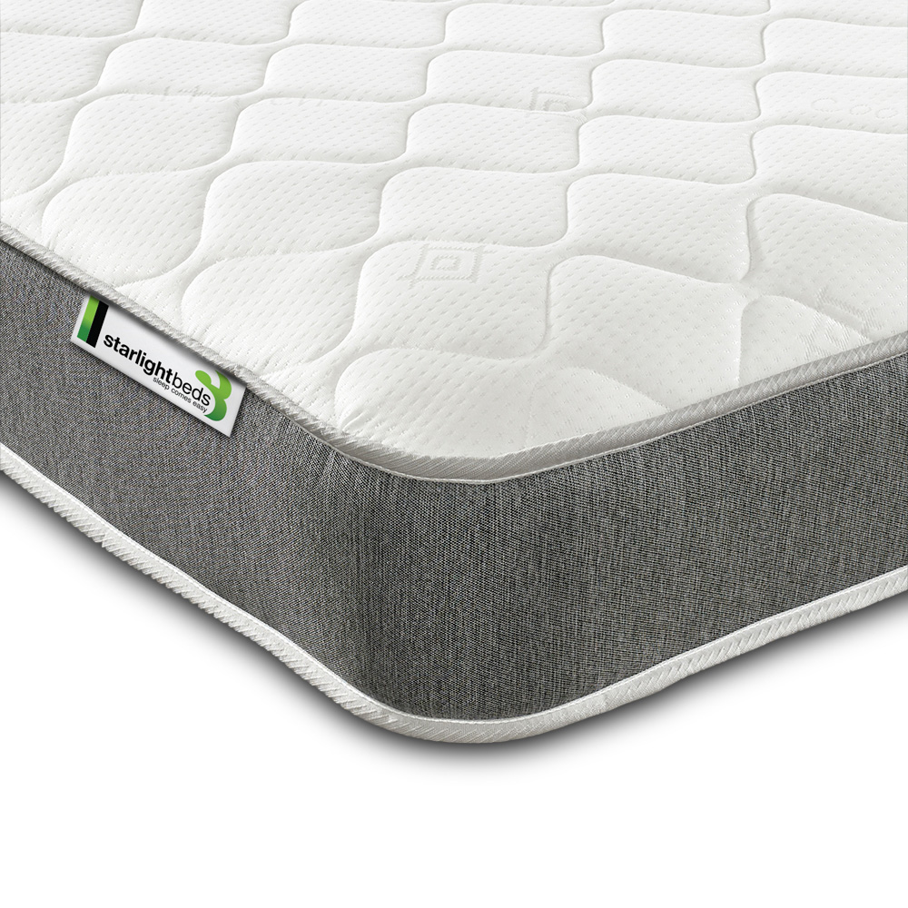 Starlight Beds Wellington Small Double Grey Open Coil Memory Foam Spring Mattress Image 3