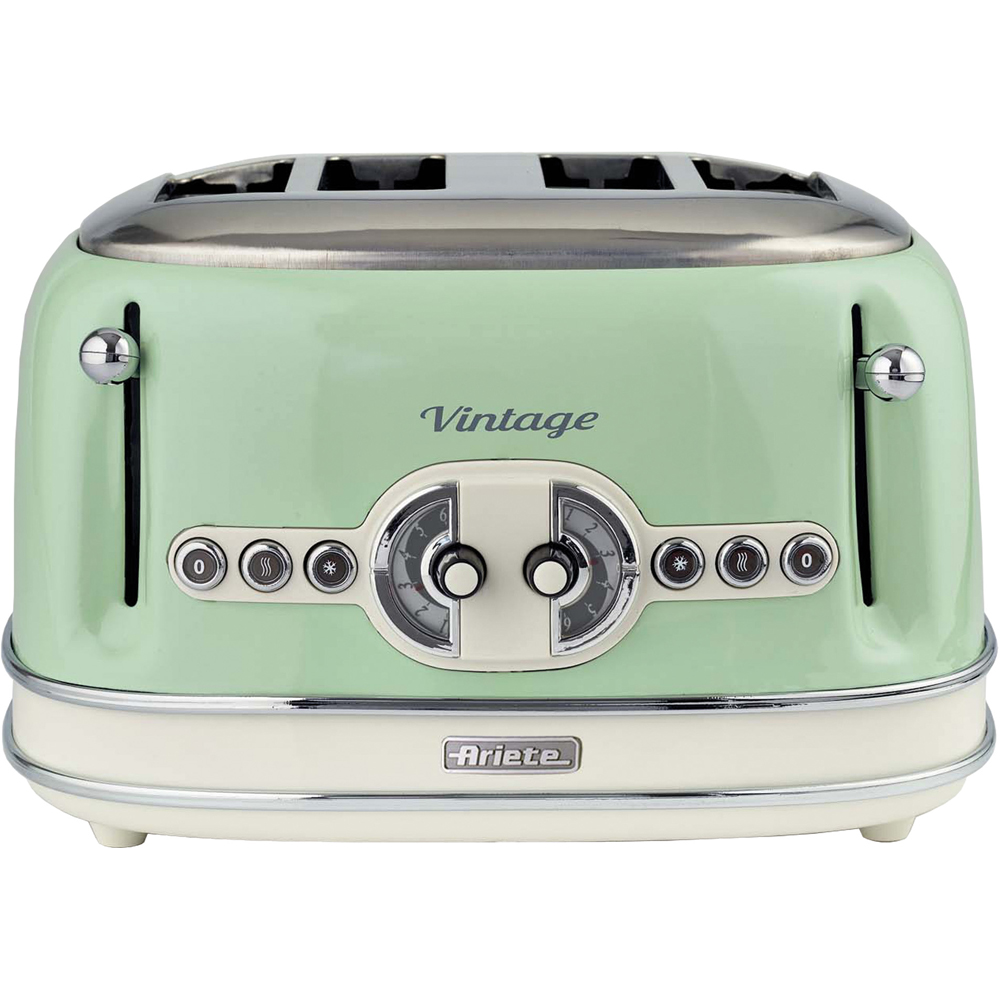 Ariete Vintage ARPK68 Green 20L Microwave with 4 Slice Toaster and 1.7L Dome Kettle Set Image 3