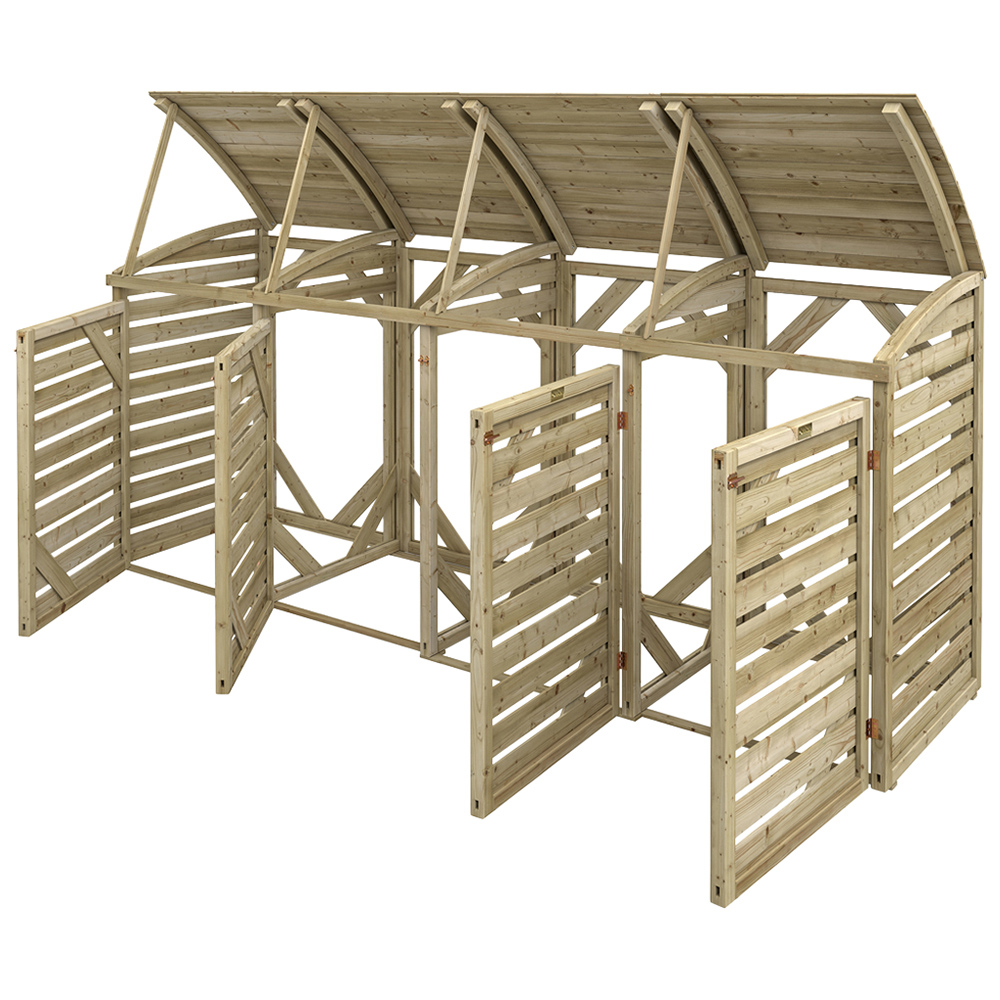 Rowlinson Quadruple Bin Storage Unit Image 4