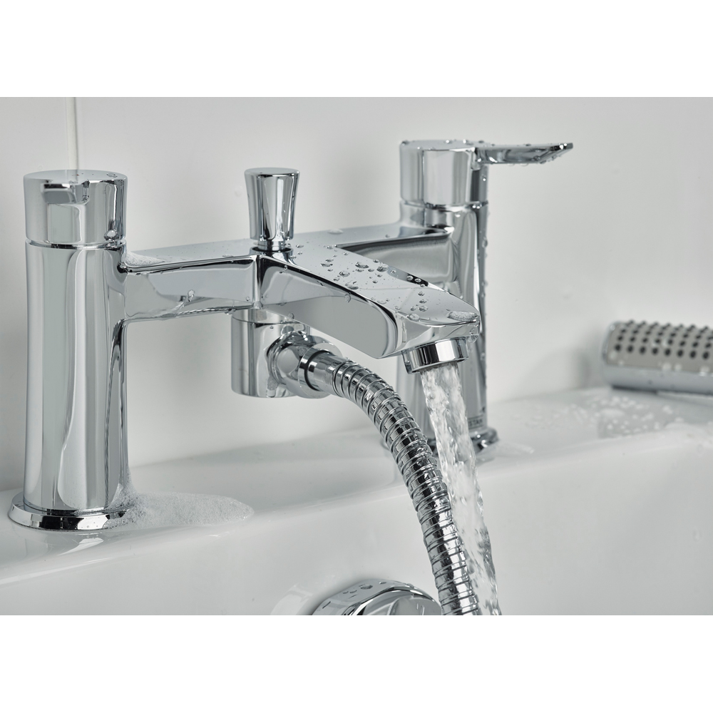 Bristan Apelo Chrome Bath Shower Mixer Tap with Handset Image 4
