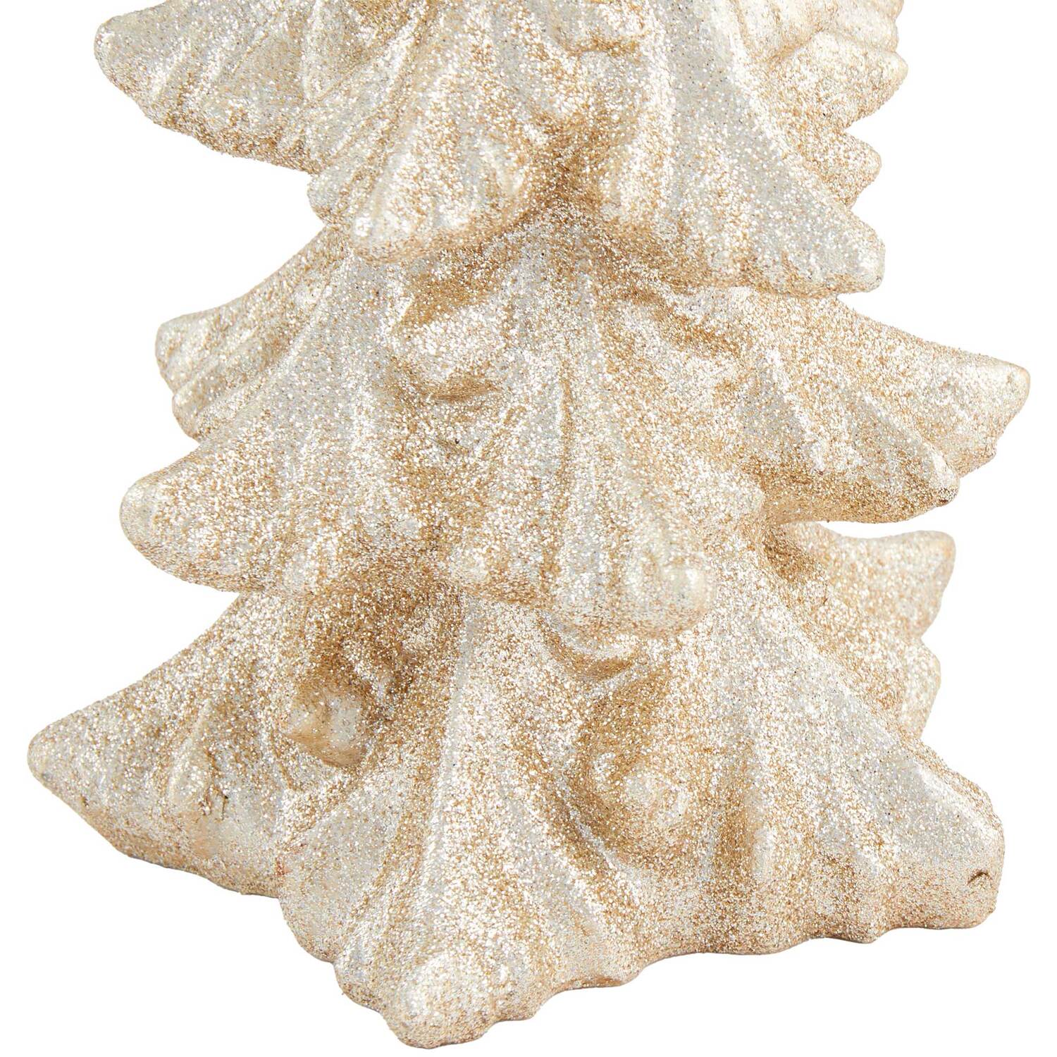 Champagne Glitter Tree Decoration - Gold Image 4