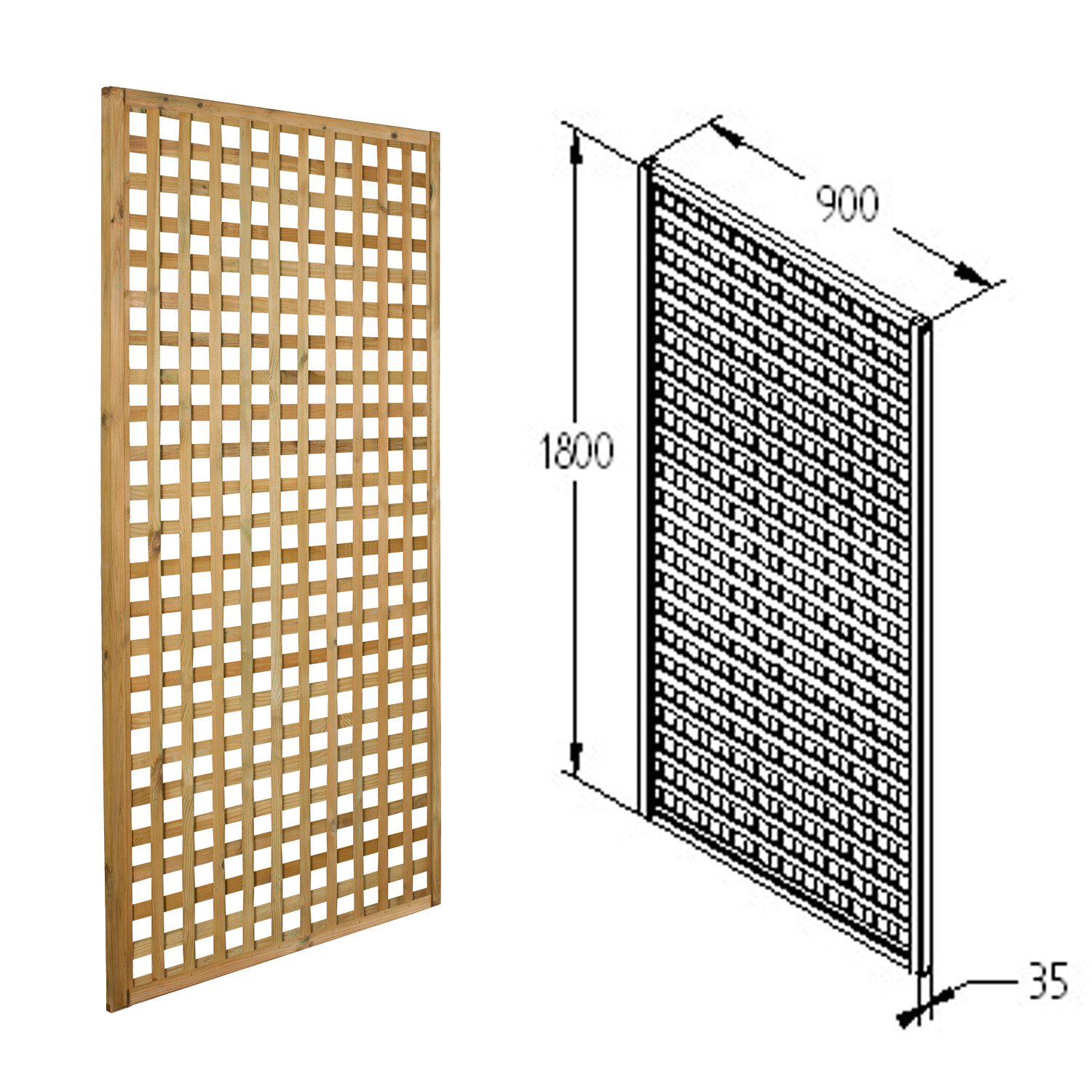 Forest Premium Framed Trellis - 90cm Image 2
