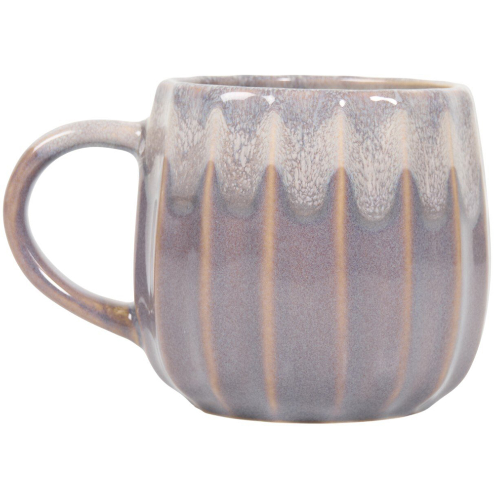 Embossed Dual Tone Reactive Glazed Mug Grey Image 2