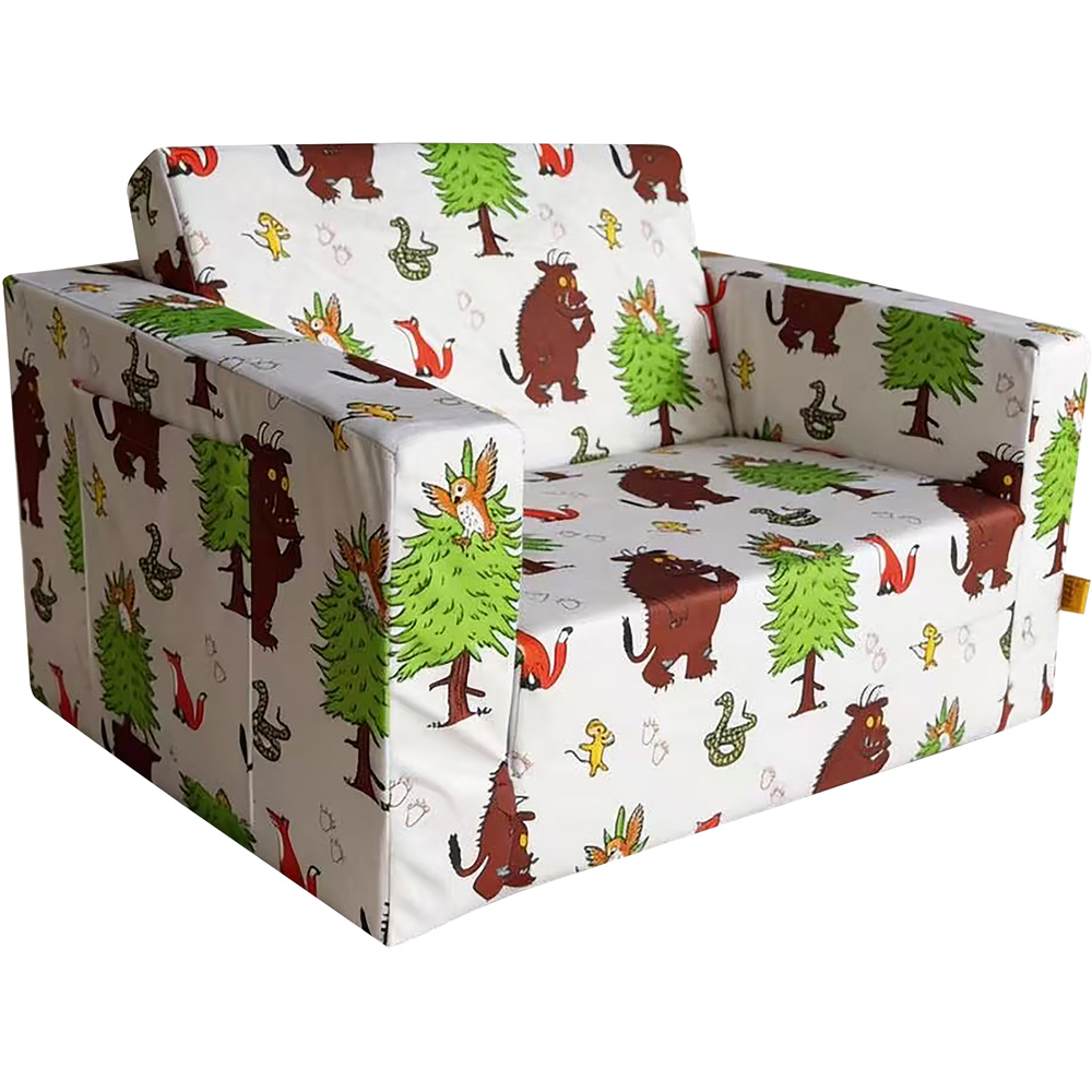 Kidsaw Single Seater Gruffalo Animal Theme Foam Fold-Out Convertible Chair Bed Image 2