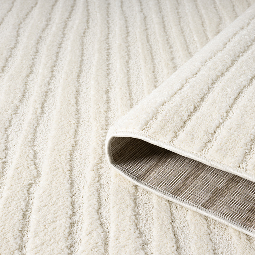 Desire Rugs Aya Cream Embossed Lines Rug 120 x 170cm Image 4