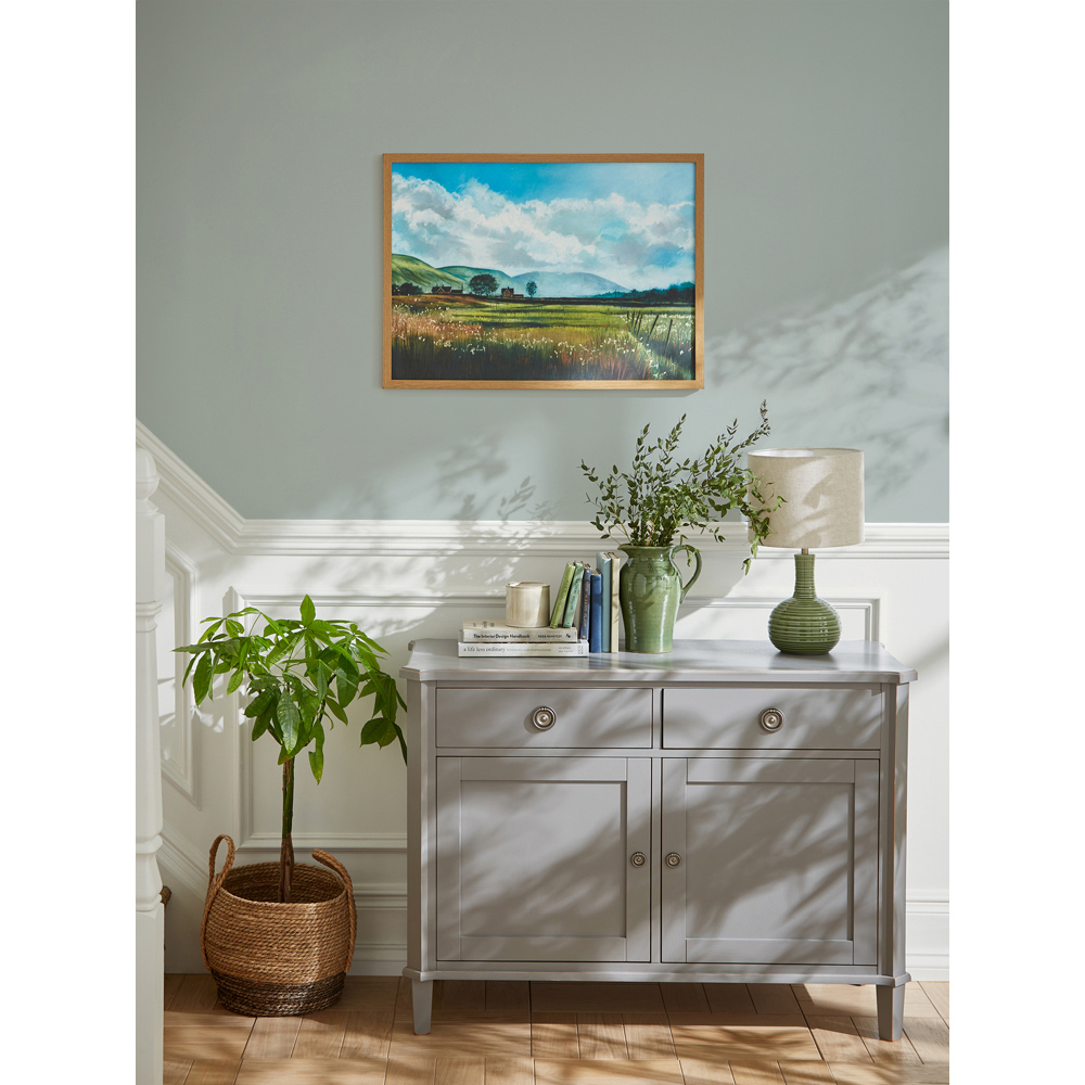 Laura Ashley Countryside Scene Wooden Frame Wall Art 50 x 70cm Image 2
