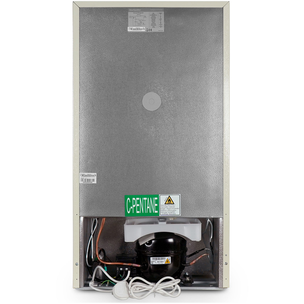 Montpellier MAB2035EC Cream Under Counter Retro 84L Fridge Freezer Image 4