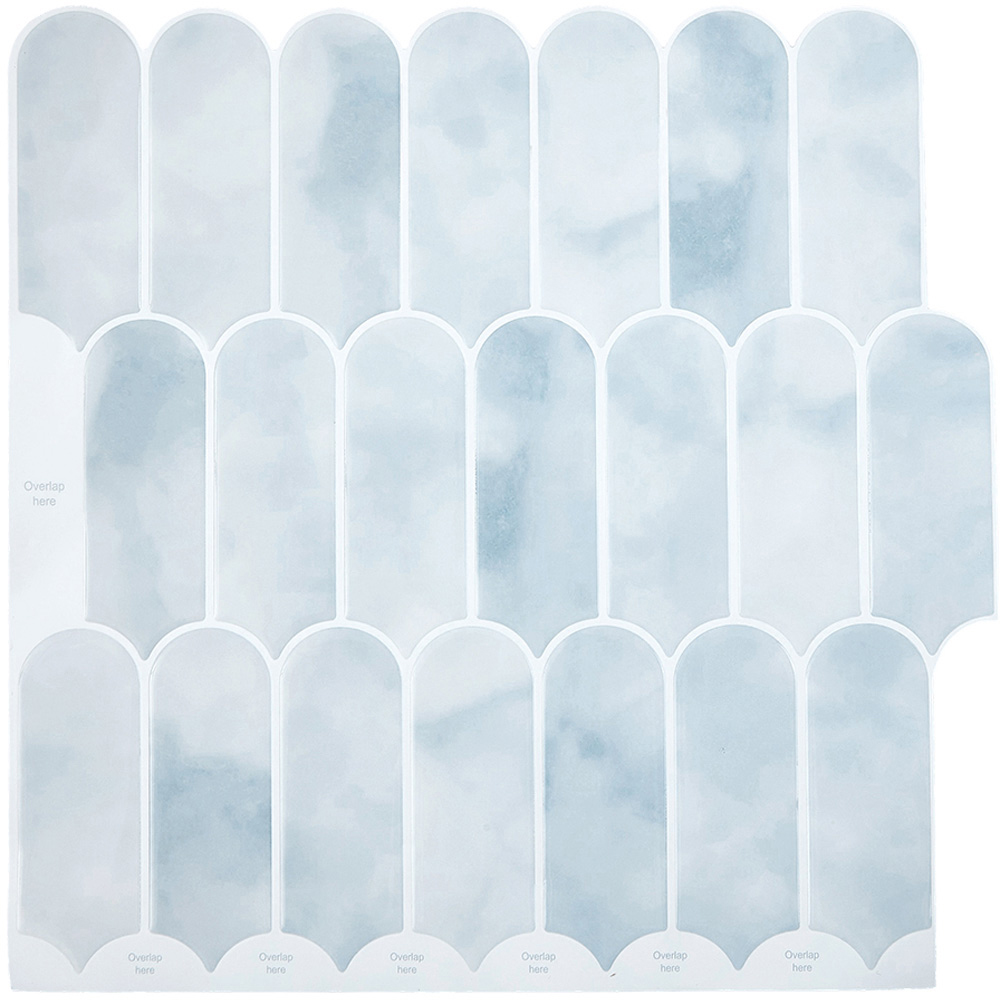 Living and Home Light Blue Arch Self Adhesive Wall Sticker 10 Pack Image 3