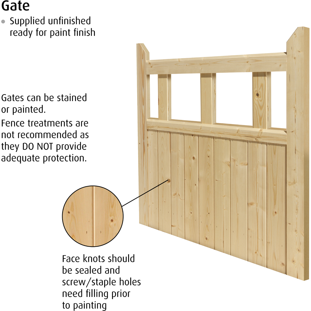 JB Kind Softwood Boarded Gate 915 x 915mm Image 5
