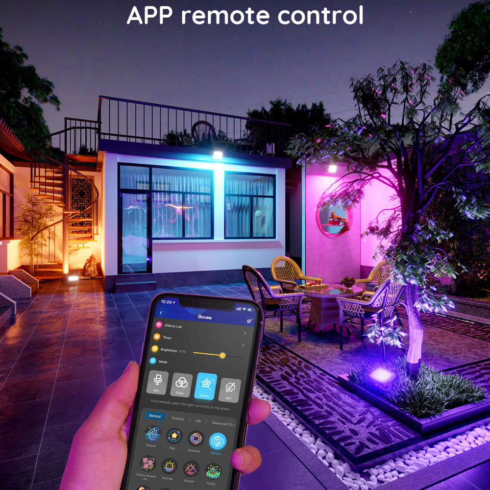 Govee RGBICWW LED Smart Floodlight 4 Pack Image 5