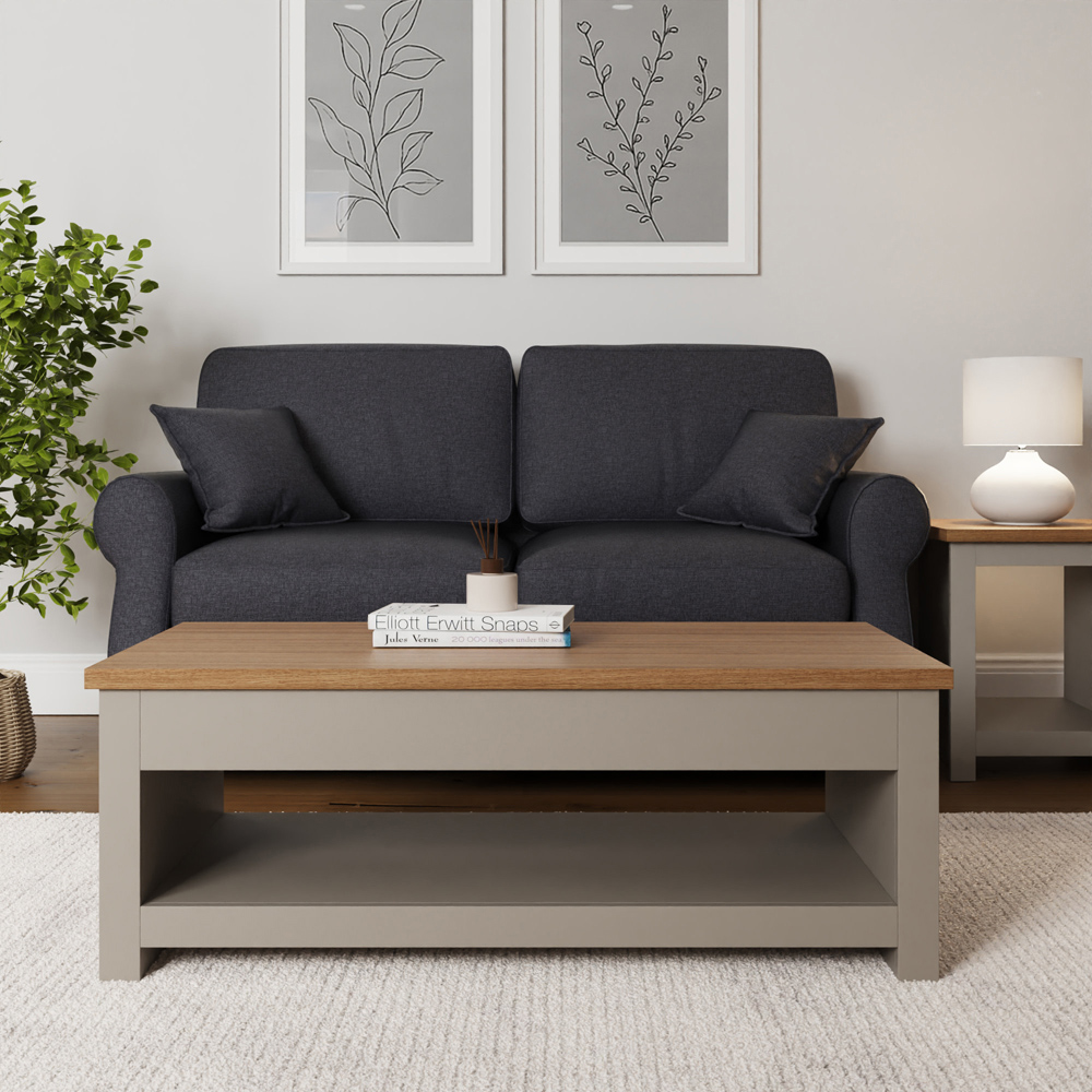 GFW Lancaster Grey Lift Up Coffee Table Image 6