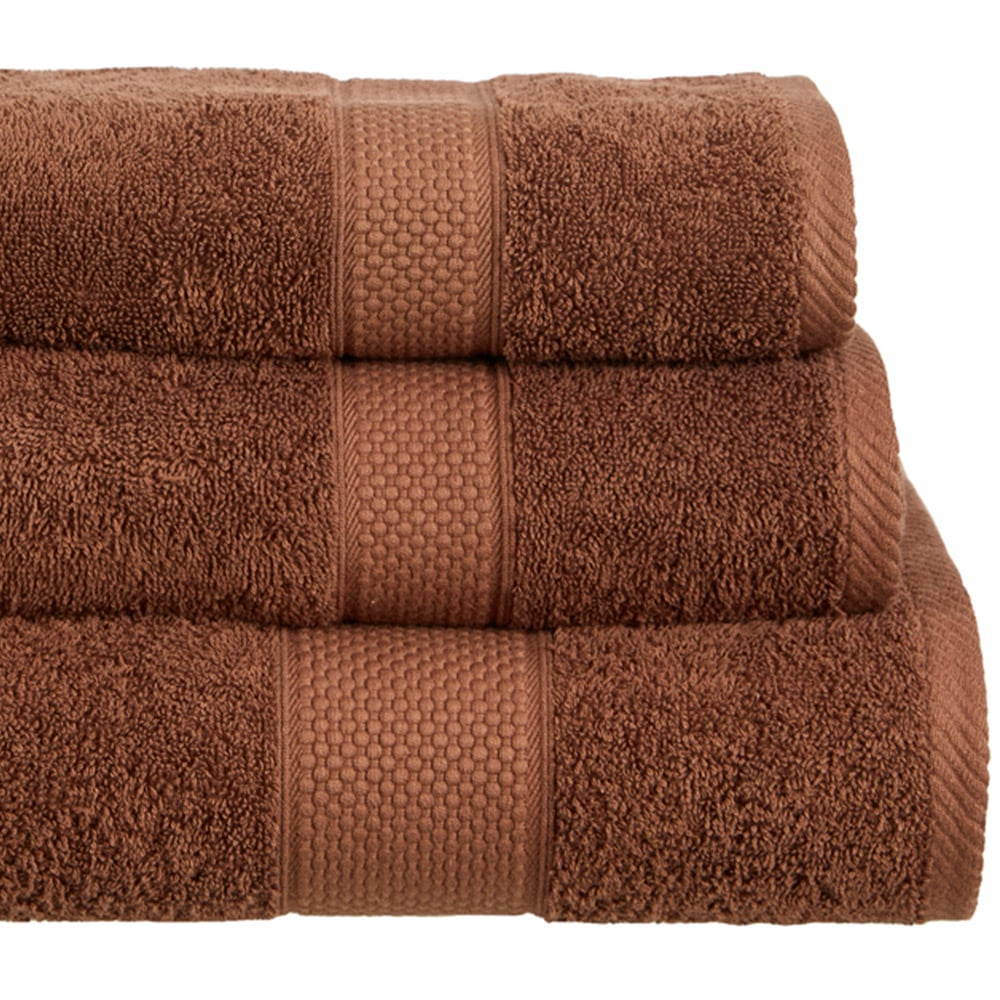 Imperial Ringspun Combed Cotton Chocolate Extra Large Jumbo Turkish Bath Sheet Image 2