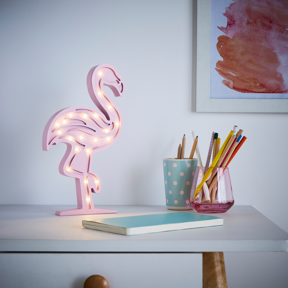 Glow Flamingo Pink LED Table Light Image 2