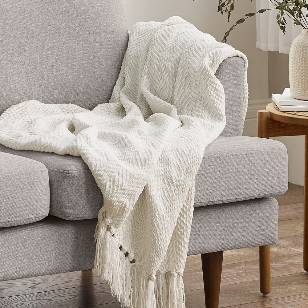 Furniturebox Flora 3 Seater Taupe Recycled Polyester Sofa  Image 3